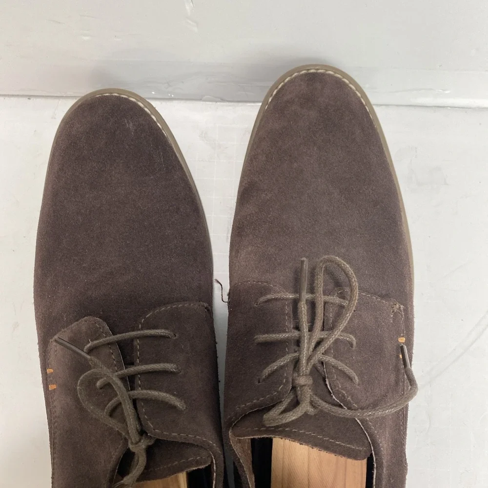 Bruno Marc Size 11 Men's Brown Suede Derby Dress Shoes Oxford Lace Up Casual